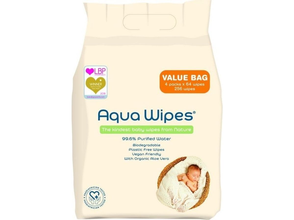 Luna Aqua Wipes Baby Wipes 4X64 Pcs. Aqw64f4b