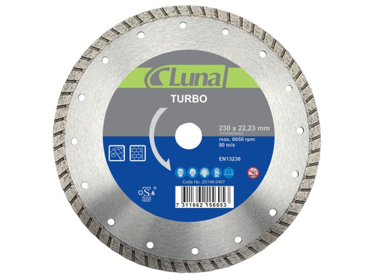 Luna Diamantklinge 125 mm Turbo - Beton med stål