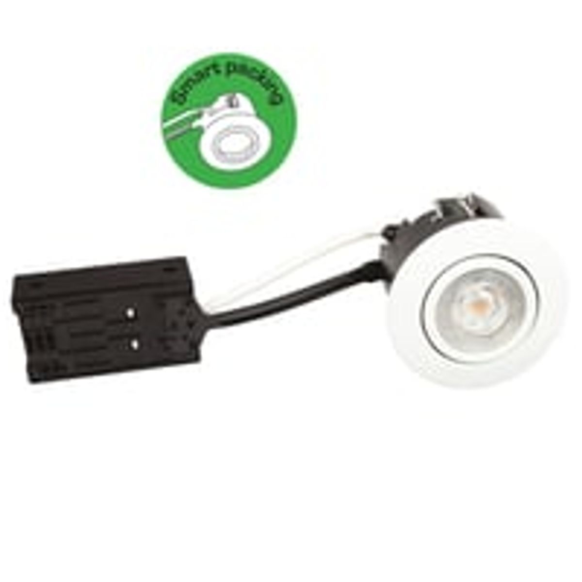 Luna Quick install 385lm 5W 3000K 230V Mat-Hvid 10 pak