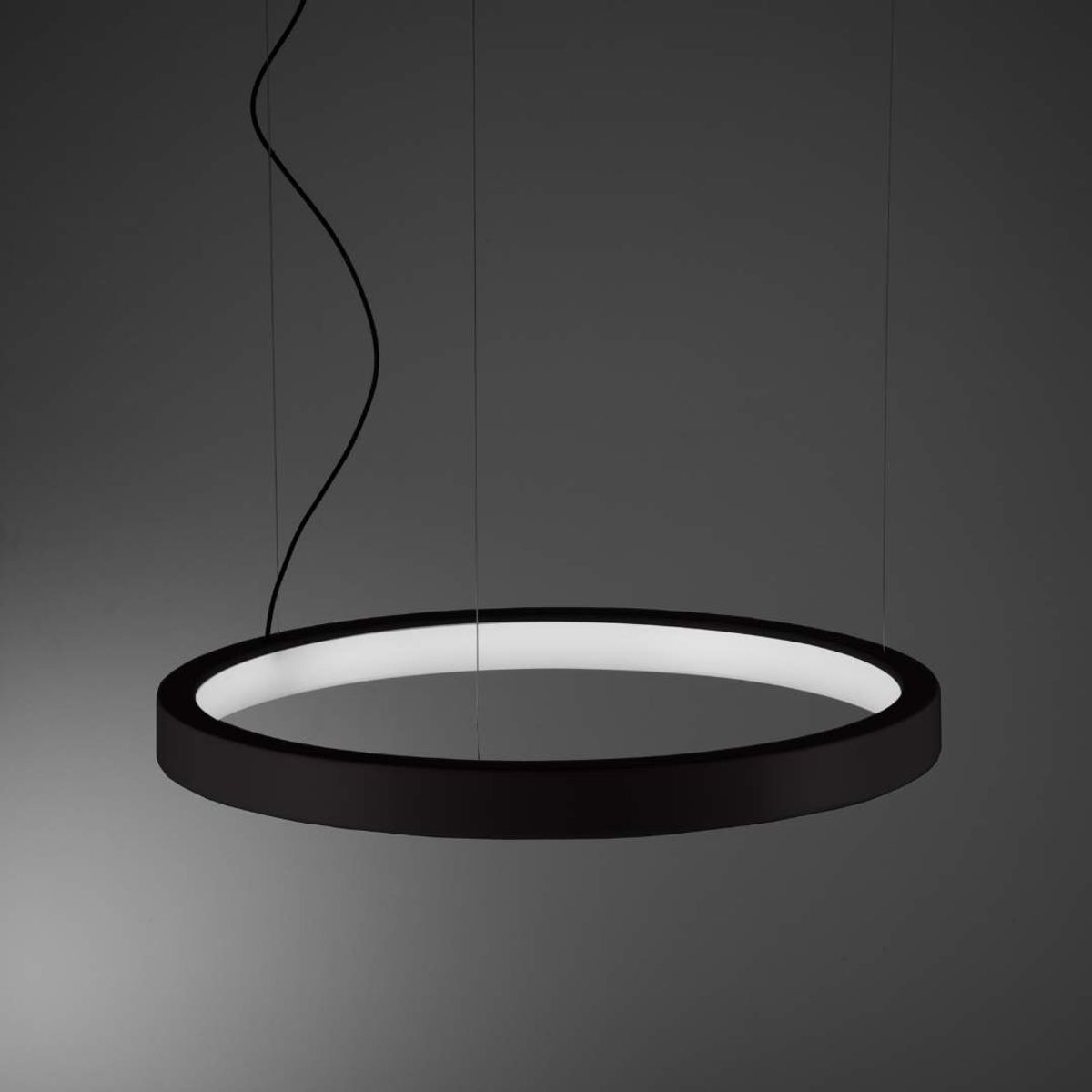 Lunaop Pendel Ø50 cm 2700K Black - Udstillingsmodel - Martinelli Luce