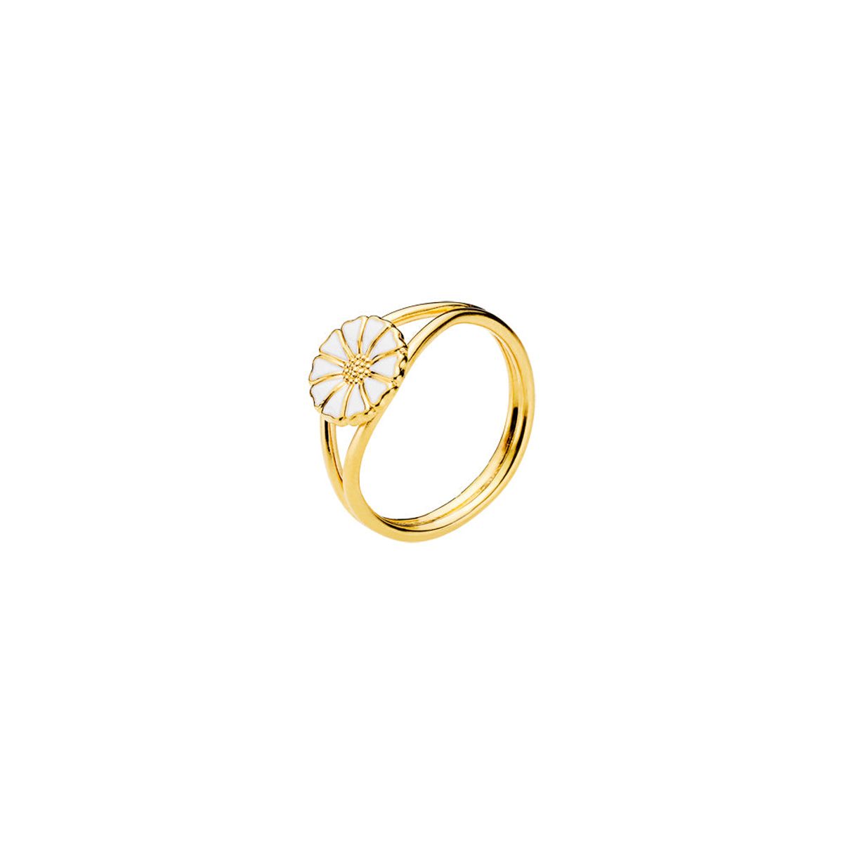 Lund Copenhagen - Forgyldt marguerit ring, 9 mm - 907009-m