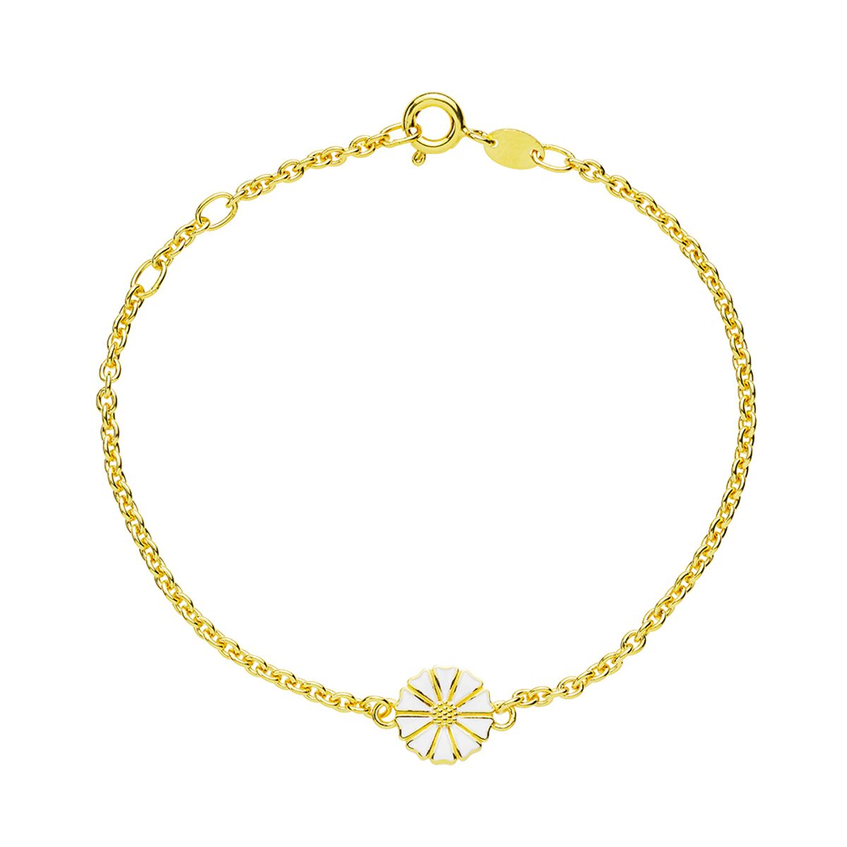 Lund Copenhagen Marguerit Armbånd i forgyldt, 9 mm