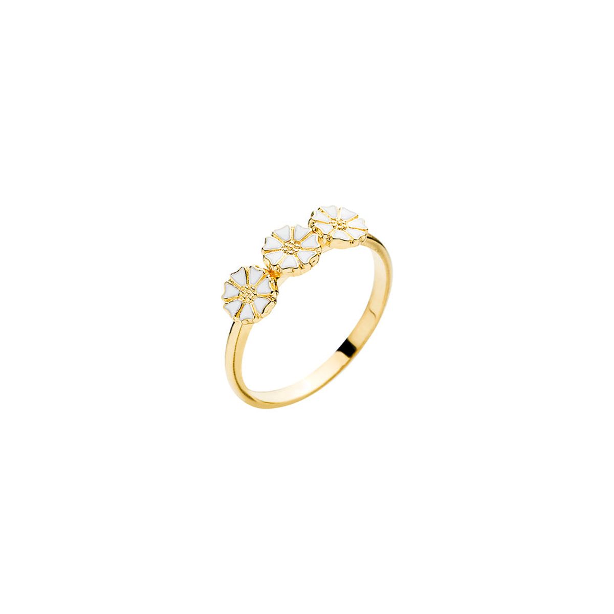 Lund Copenhagen - Marguerit ring med 3 blomster - 907050-3-m