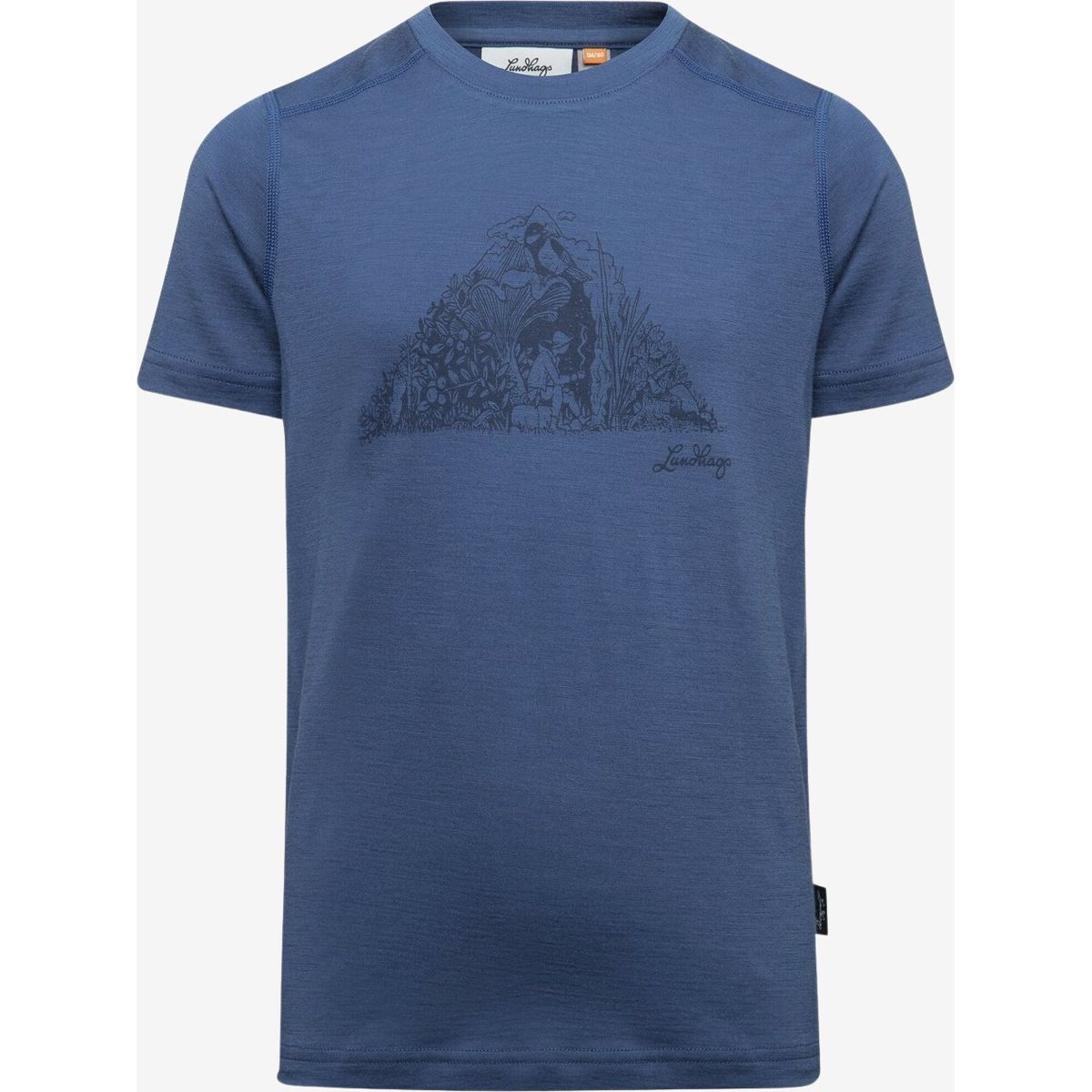 Lundhags - Fika Merino t-shirt børn (Blå) - 146/152