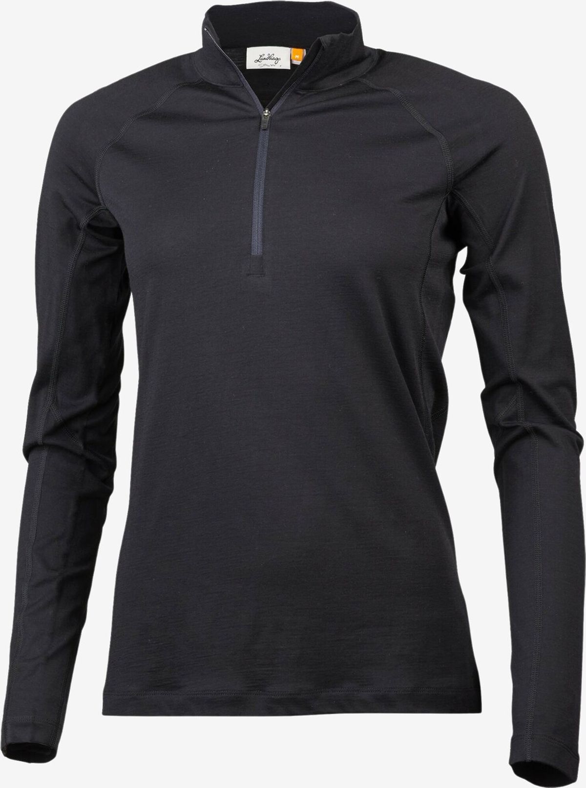 Lundhags - Gimmer Merino Lt dame 1/2 Zip (Black) - S