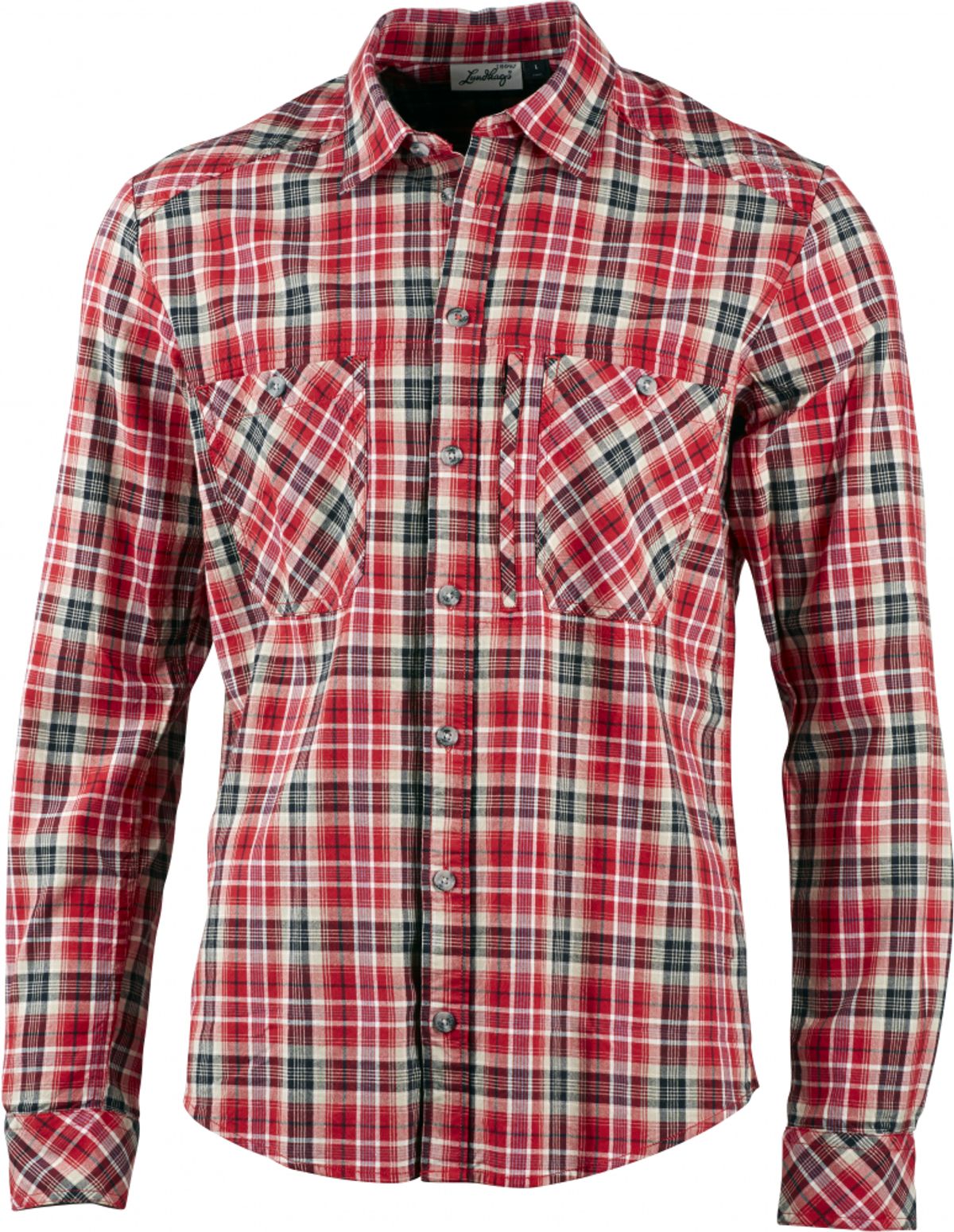 Lundhags Jaksa LS Shirt Red - L