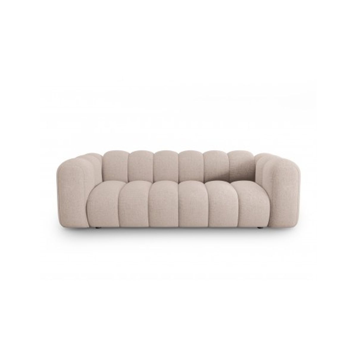 Lupine 3-personers sofa i chenille B228 x D87 cm - Sort/Beige