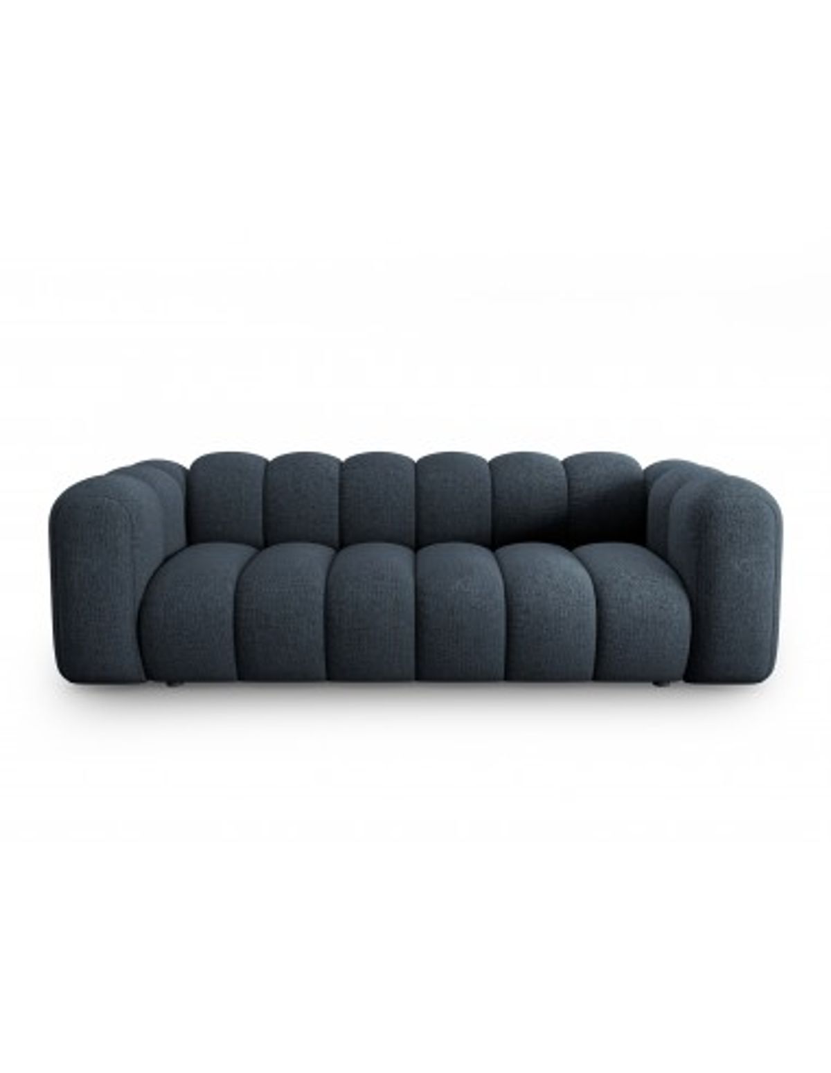 Lupine 3-personers sofa i chenille B228 x D87 cm - Sort/Blå