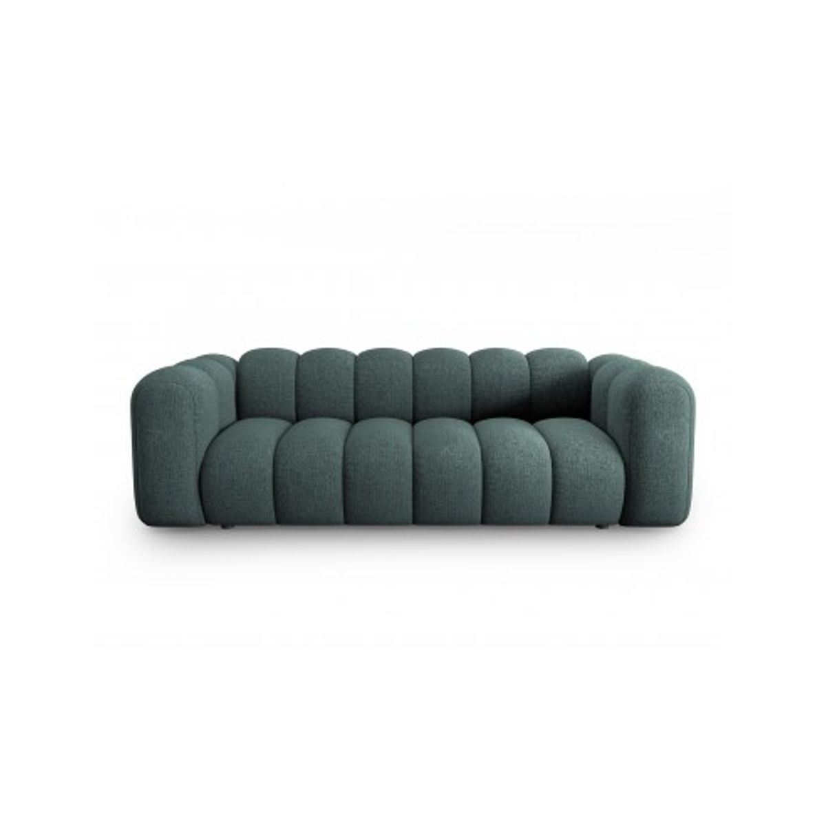 Lupine 3-personers sofa i chenille B228 x D87 cm - Sort/Petrolium