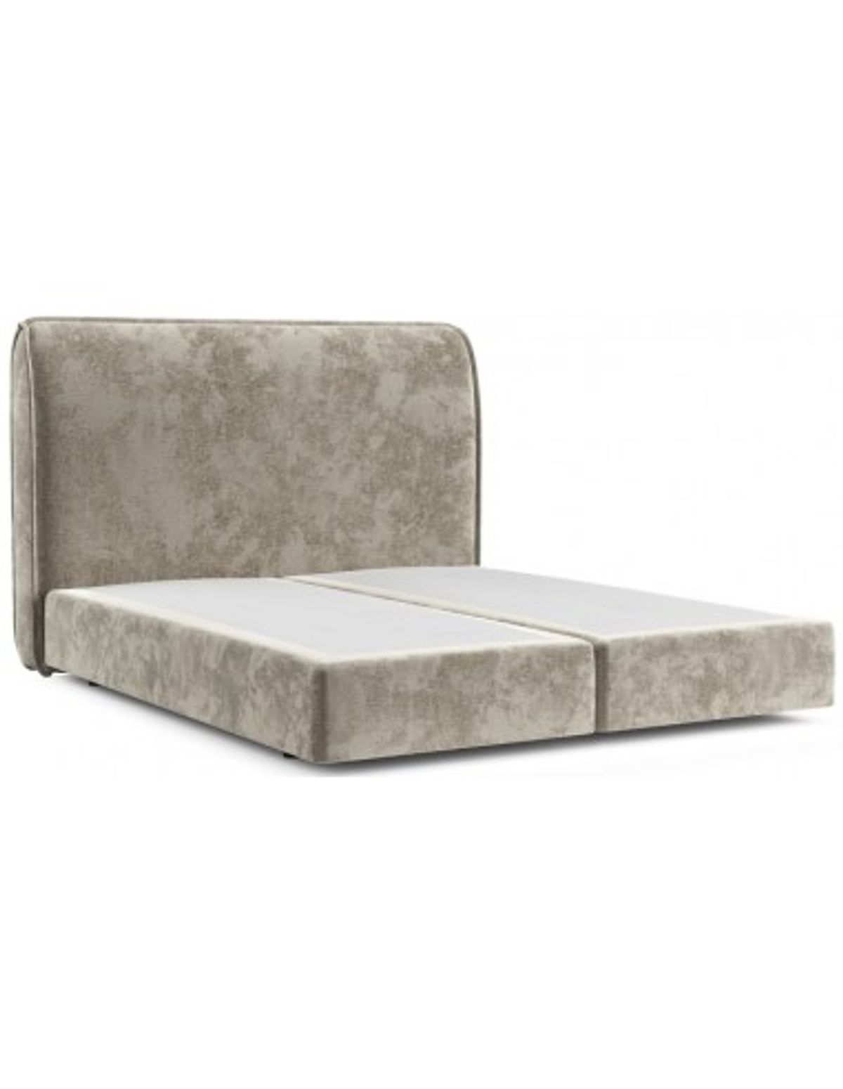 Luppe sengeramme i polyester med sengegavl 140 x 200 cm - Gråbeige