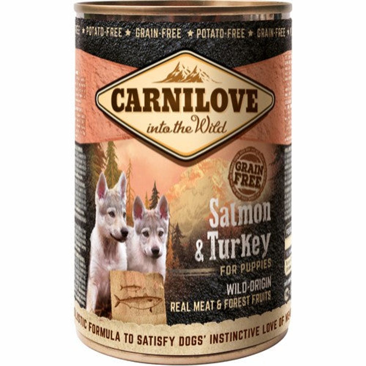 Lupus - Carnilove laks/kalkun hvalpefoder 400g - Hundefoder