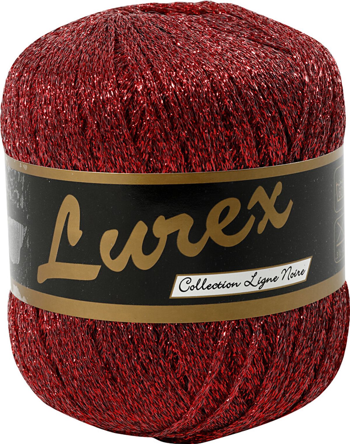 Lurex Garn - L 160 M - Rød - 25 G