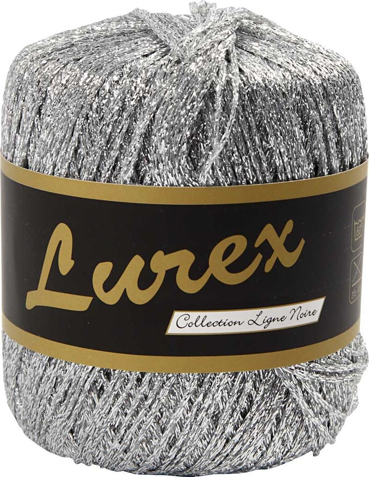 Lurex Garn - L 160 M - Sølv - 25 G