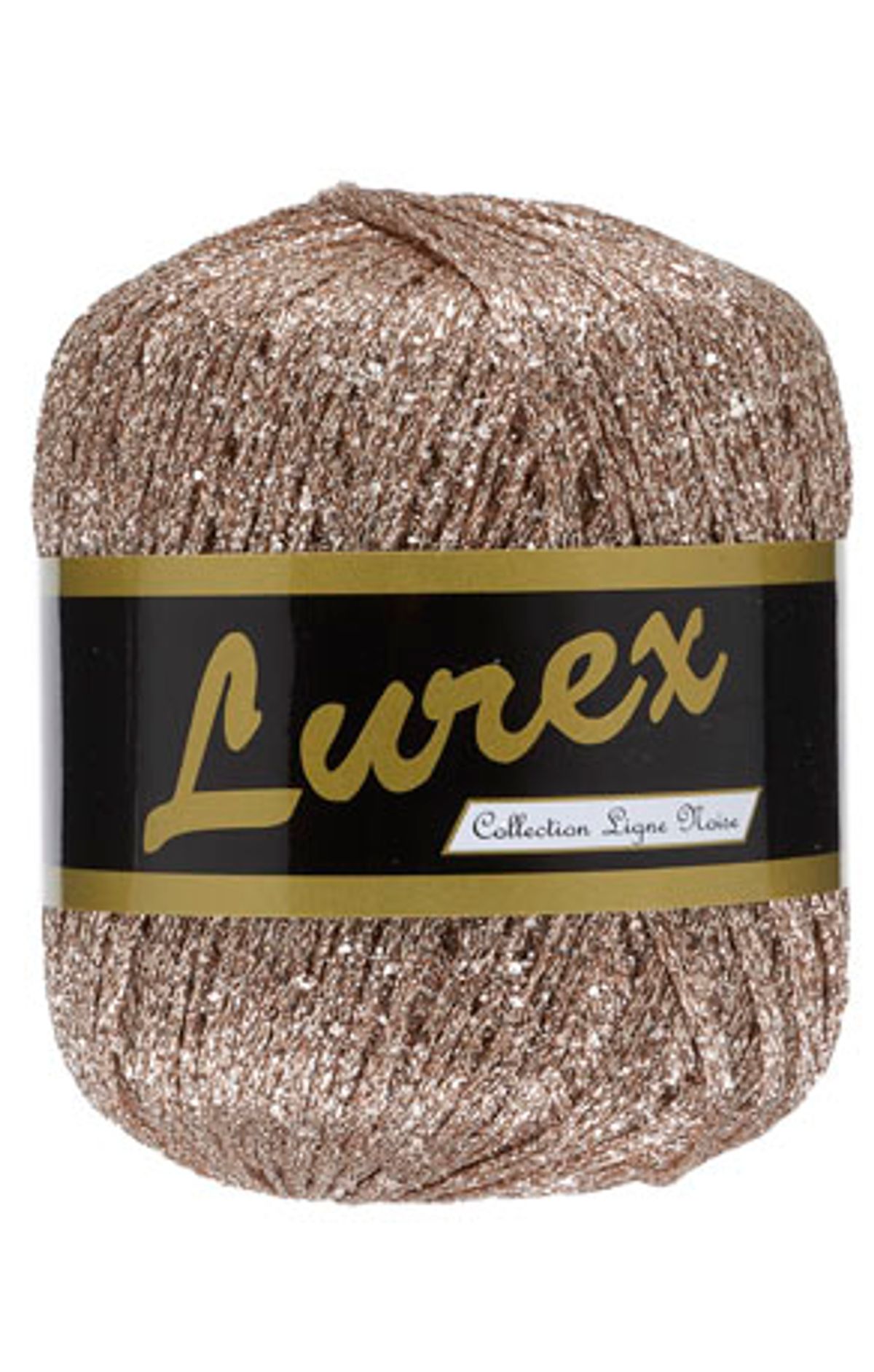 Lurex glimmergarn, beige, 25 g, nr. 20