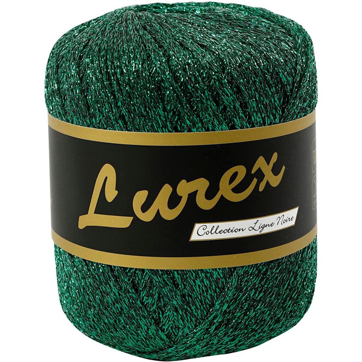 Lurex glittergarn, L: 160 m - Grøn, 25 gram