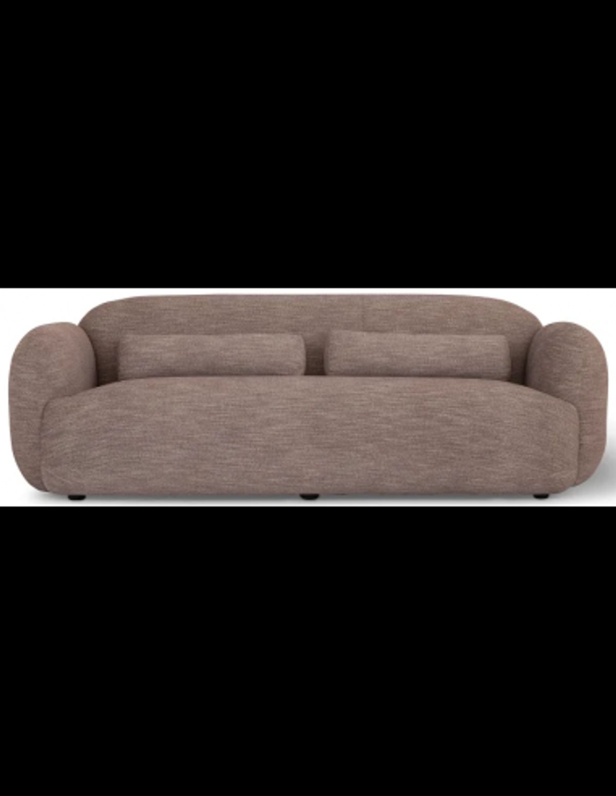 Luusar 3-personers sofa i polyester og træ B233 x 96 cm - Svag lilla