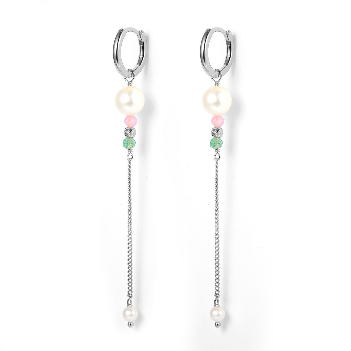 LuvaLu Jewellery - Dahlia Pearl Drop øreringe Sølv sterlingsølv