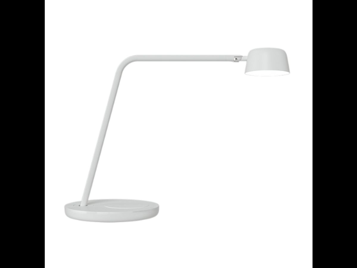 Luxo Bordlampe | Motus Table | med Opladning i Bordfod | Hvid