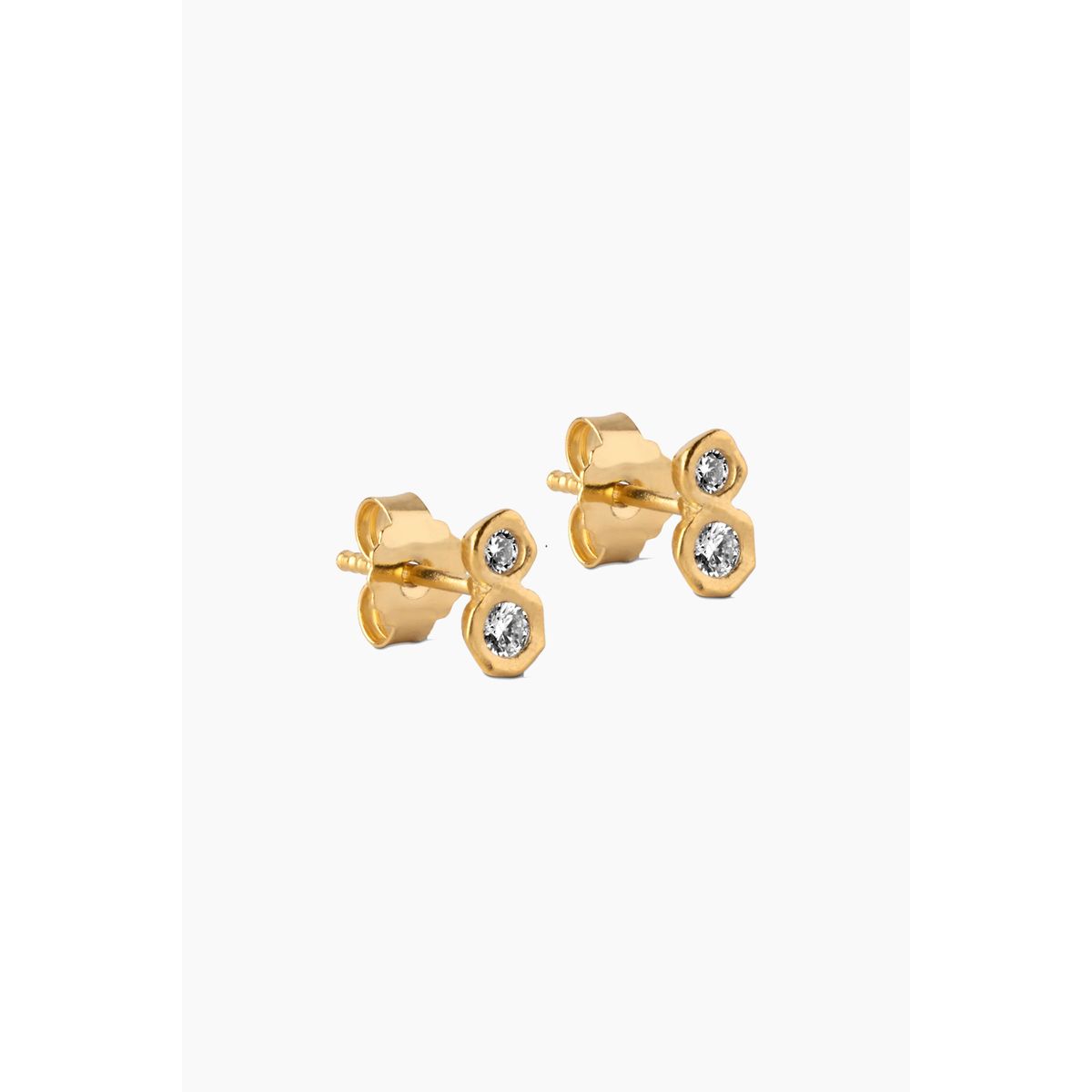 Lvy Earring - Gold - Enamel - Guld One Size