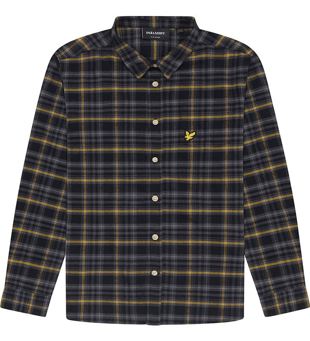 Lyle & Scott Skjorte - Tartan - Jet Black