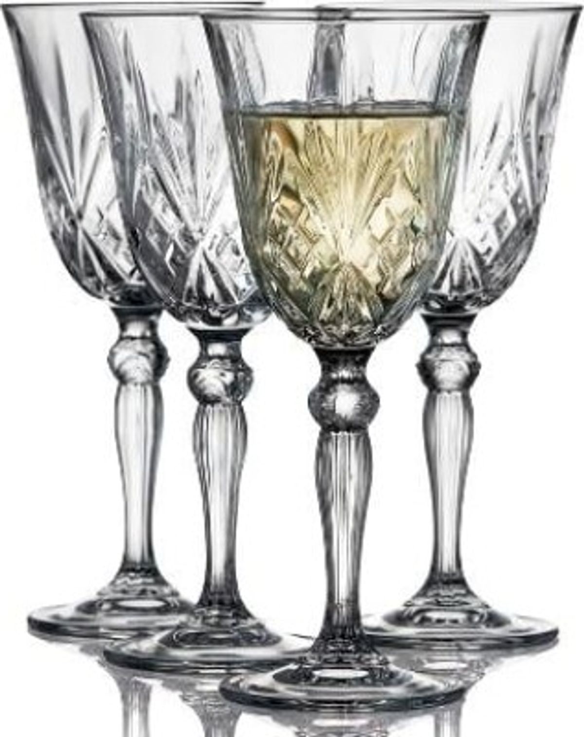 Lyngby Glas - Melodia Hvidvinsglas - 21 Cl - 4 Stk