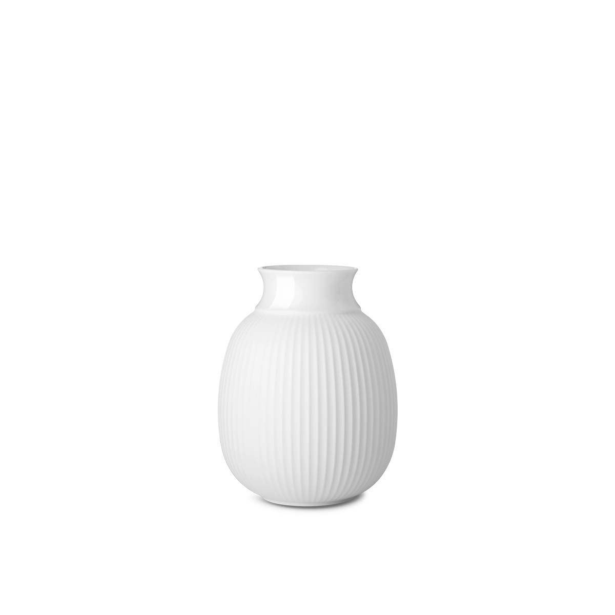 Lyngby Porcelæn - Curve Vase H13 hvid porcelæn