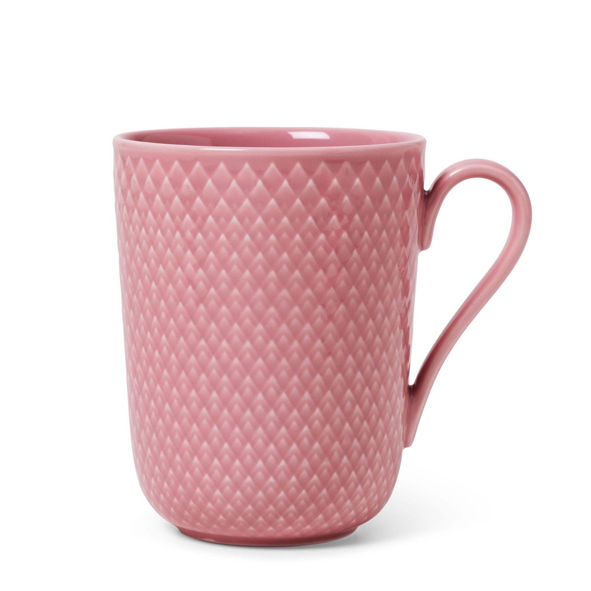 Lyngby Porcelæn - Rhombe Color Krus med hank 33 cl rosa