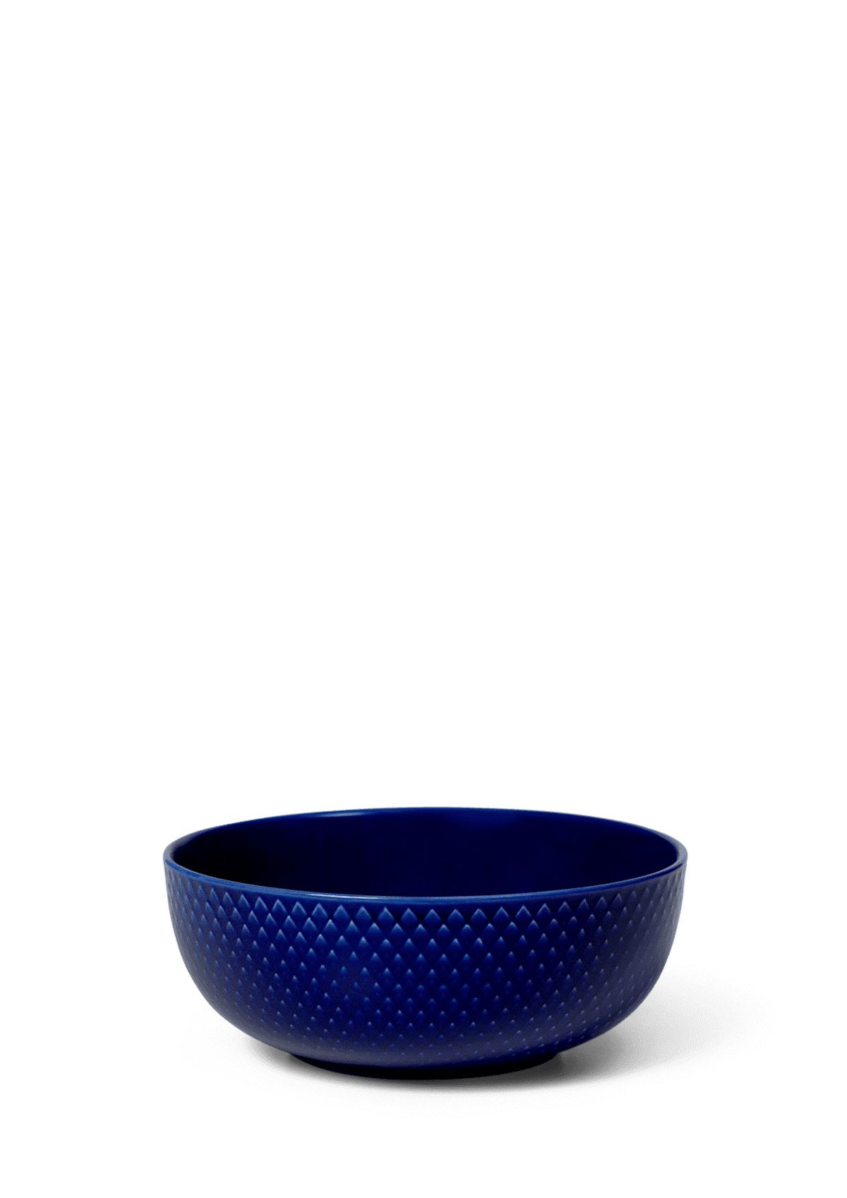 Lyngby Porcelæn - Rhombe Color Skål, mørkeblå Ø 15,5 cm