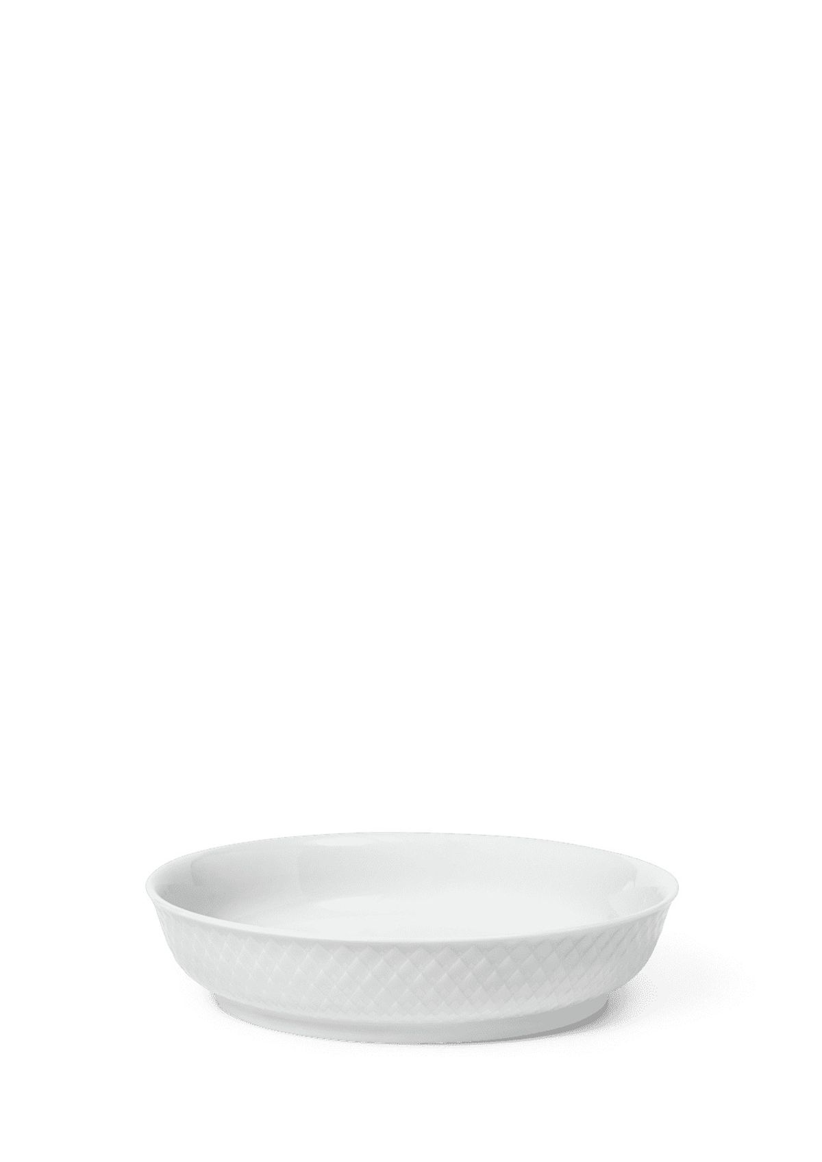 Lyngby Porcelæn - Rhombe Desserttallerken Ø16 cm hvid