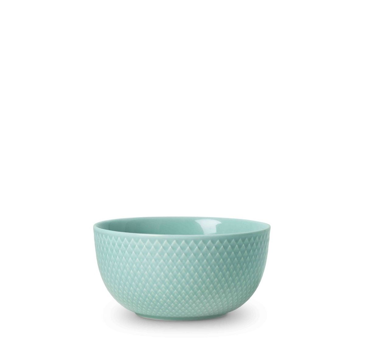 Lyngby Porcelæn - Rhombe Skål, 13 cm, aqua