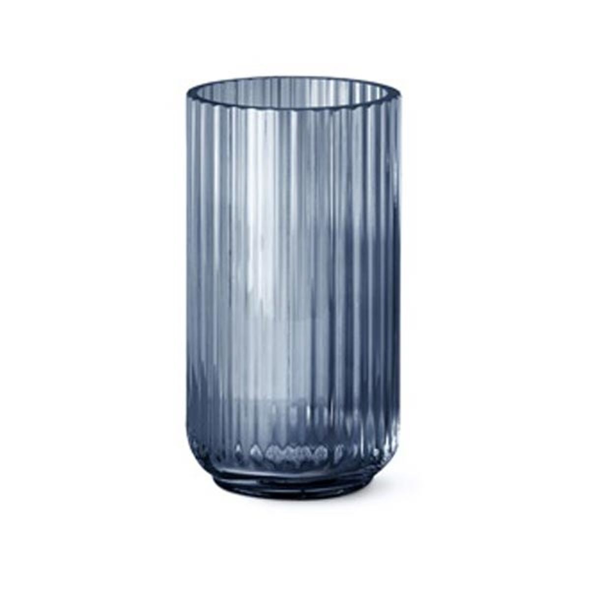 Lyngby Vase 20 cm - Blå glas