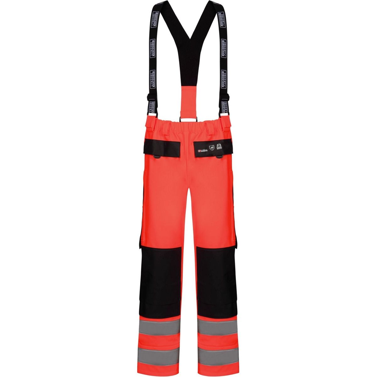 Lyngsøe Hi-vis regnbukser i kraftig PU/PVC kvalitet LR9012