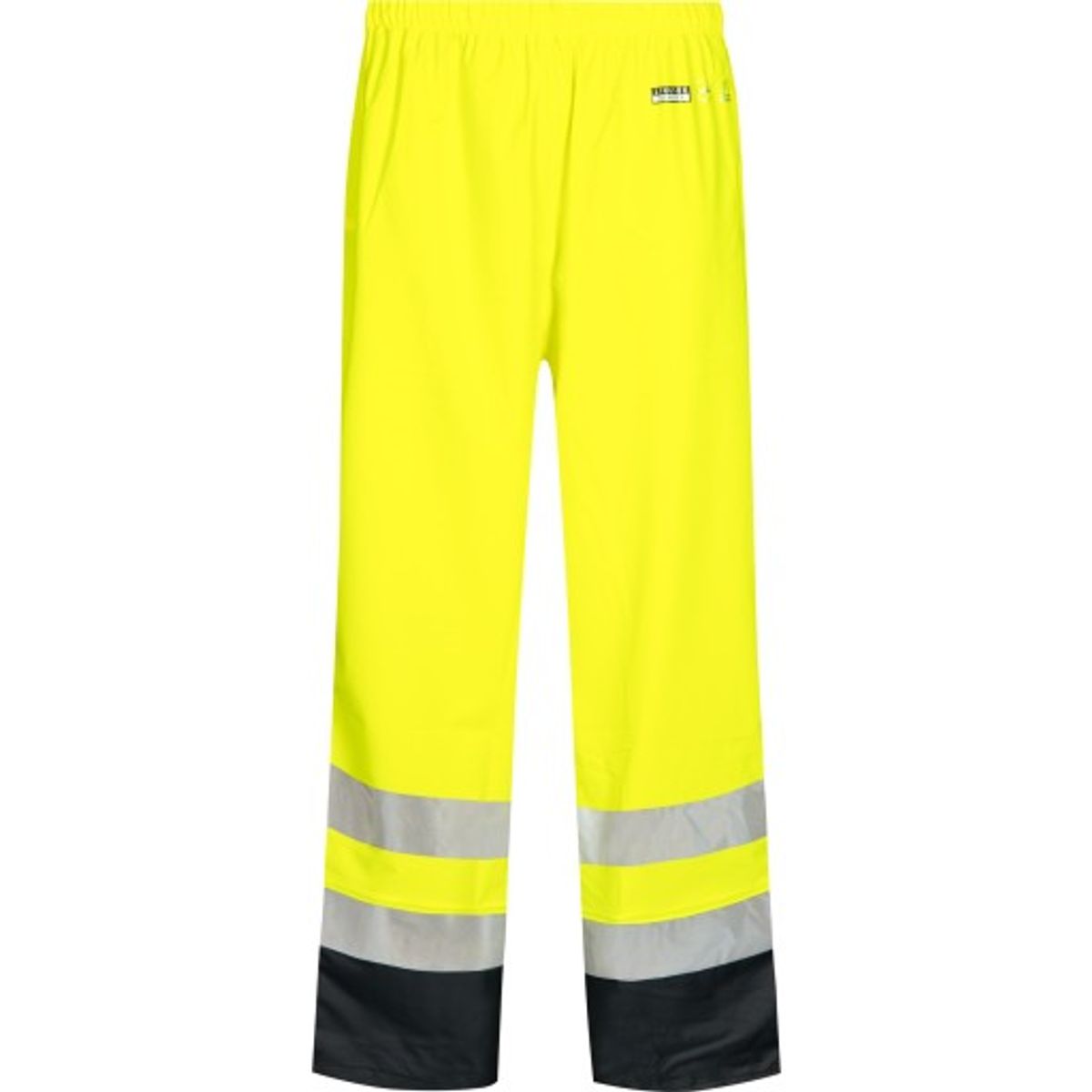 Lyngsøe PU regnbuks, High-Vis gul/marine, klasse 2, str. 2XL