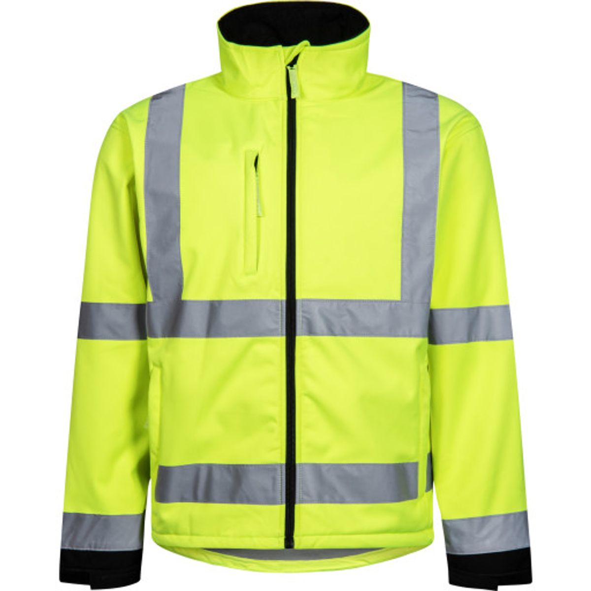 Lyngsøe softshelljakke FOX471, High-Vis kl.3 gul/sort, 4XL