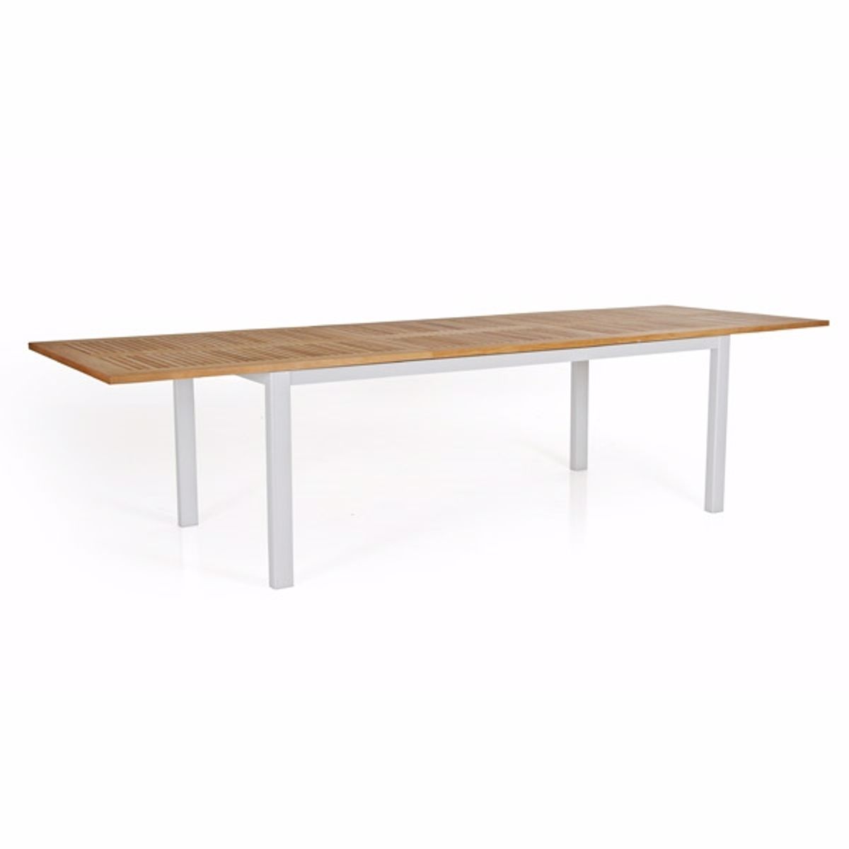 Lyon teak bord 224 / 304 cm hvidt - Havebord - Brafab - Enggården Havemøbler