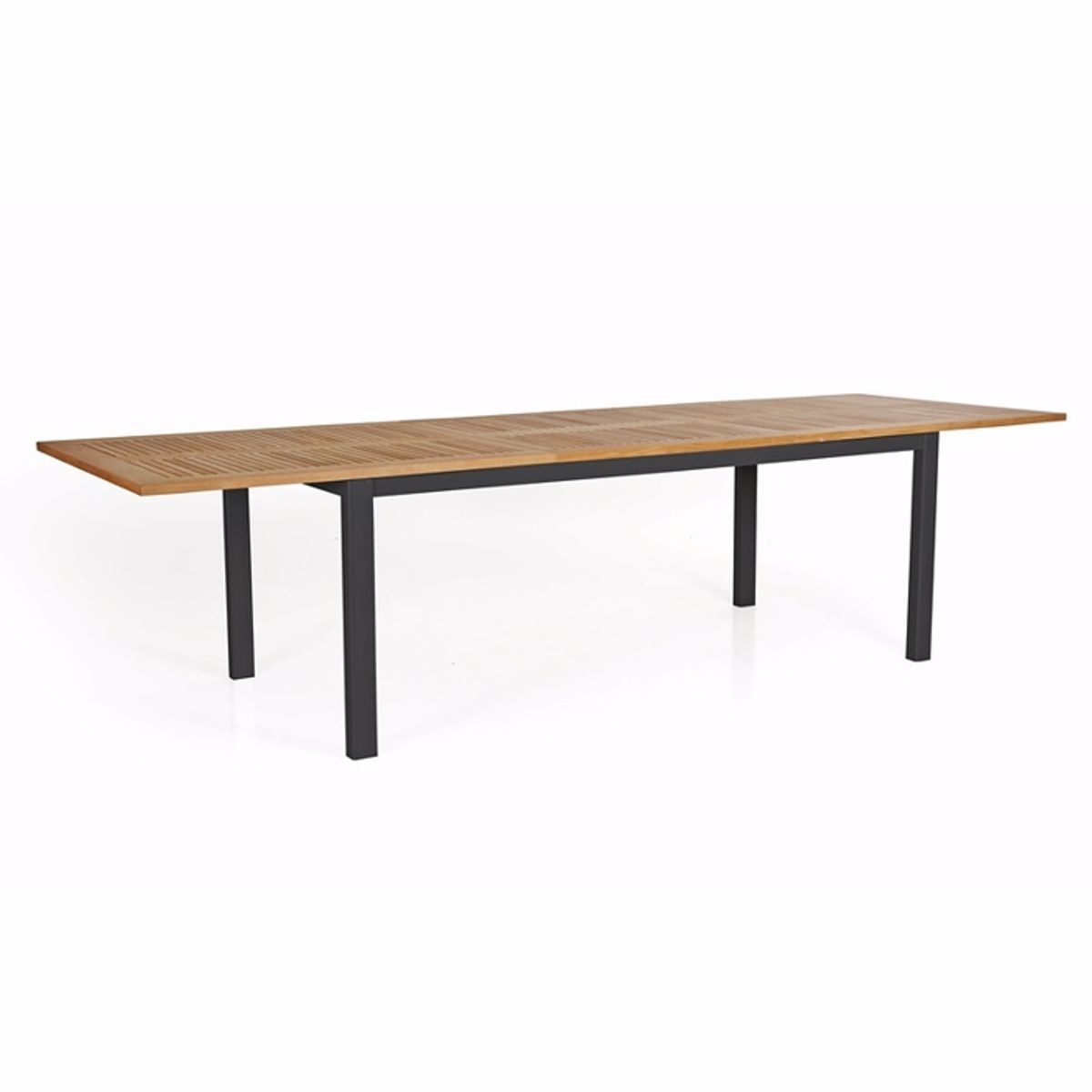 Lyon teak bord 224 / 304 cm sort - Havebord - Brafab - Enggården Havemøbler