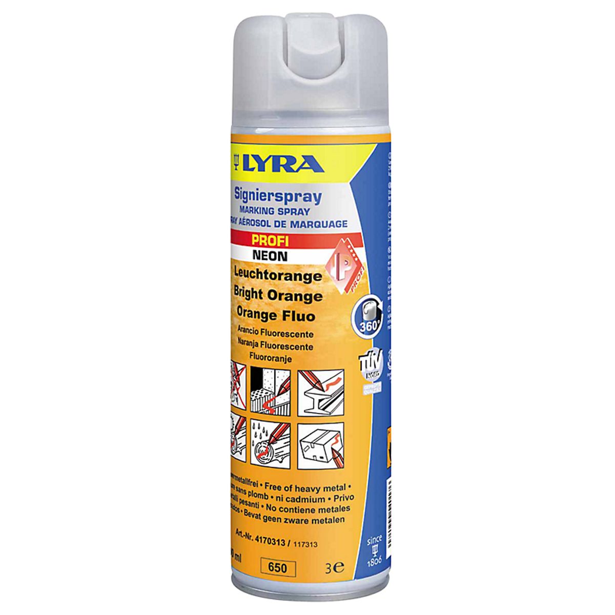 Lyra Markeringsspray Orange - 500 ml