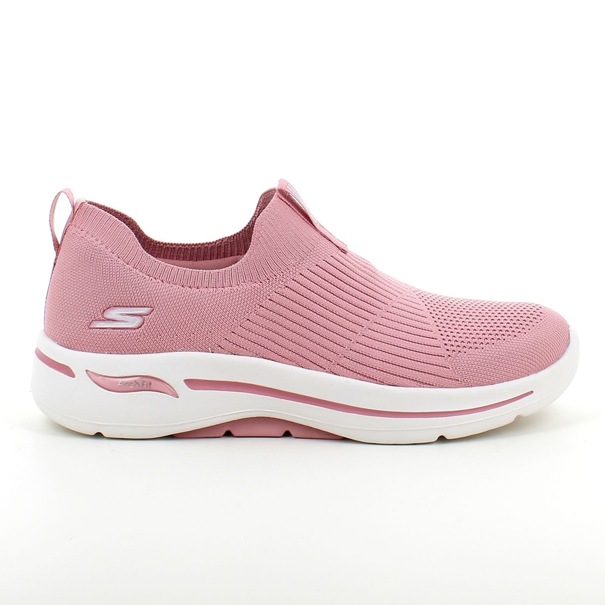 Lys pink slip in sko fra Skechers med Arch Fit og ekstra svangstøtte - 38