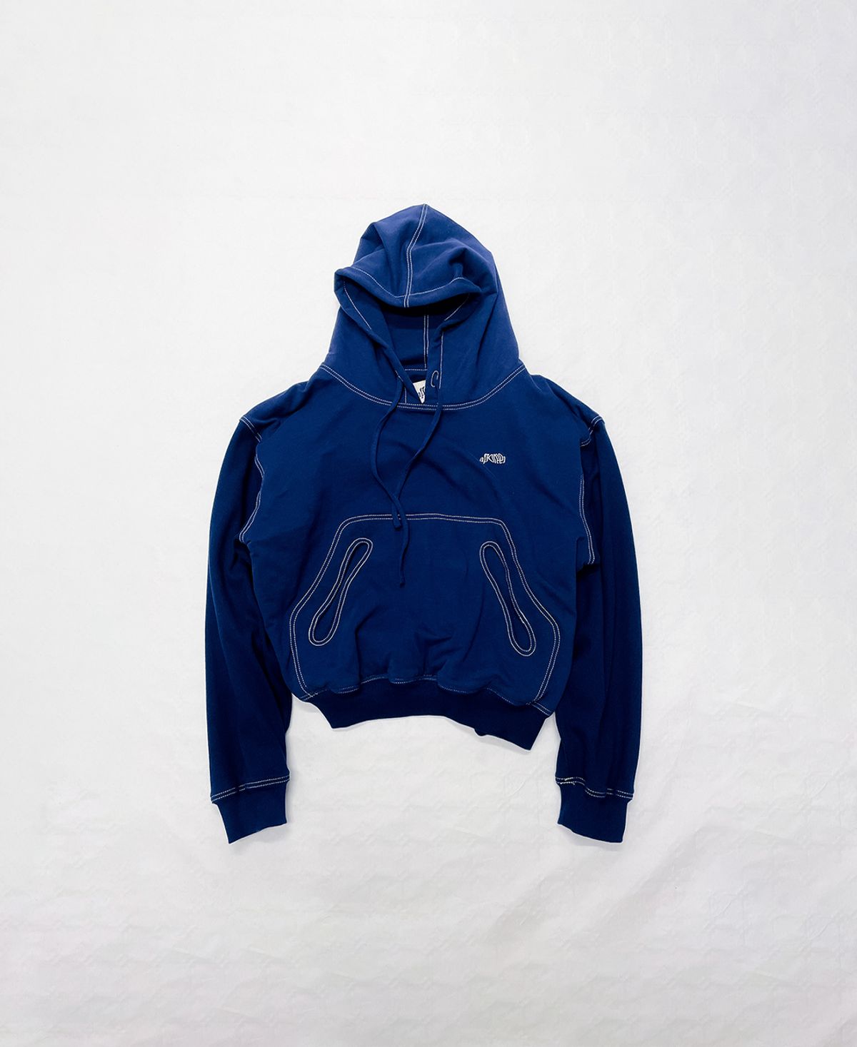 LYTO BLUE DOUBLE LAYERED HOODIE - Large