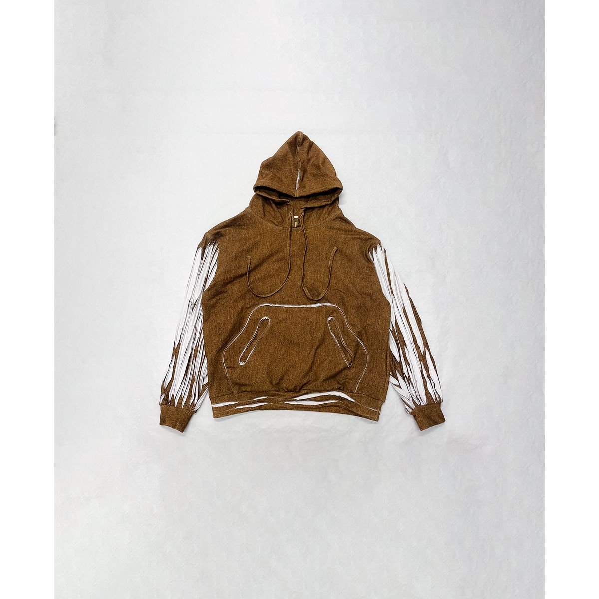 LYTO MILLED SLEEVES DOUBLE LAYERED HOODIE - X-small / small