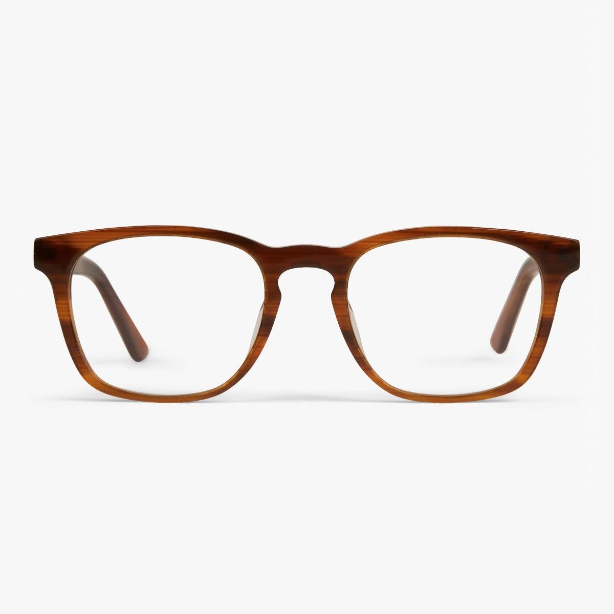 Læsebriller +1.5 -Men's Bornholm Shiny Walnut - Luxreaders