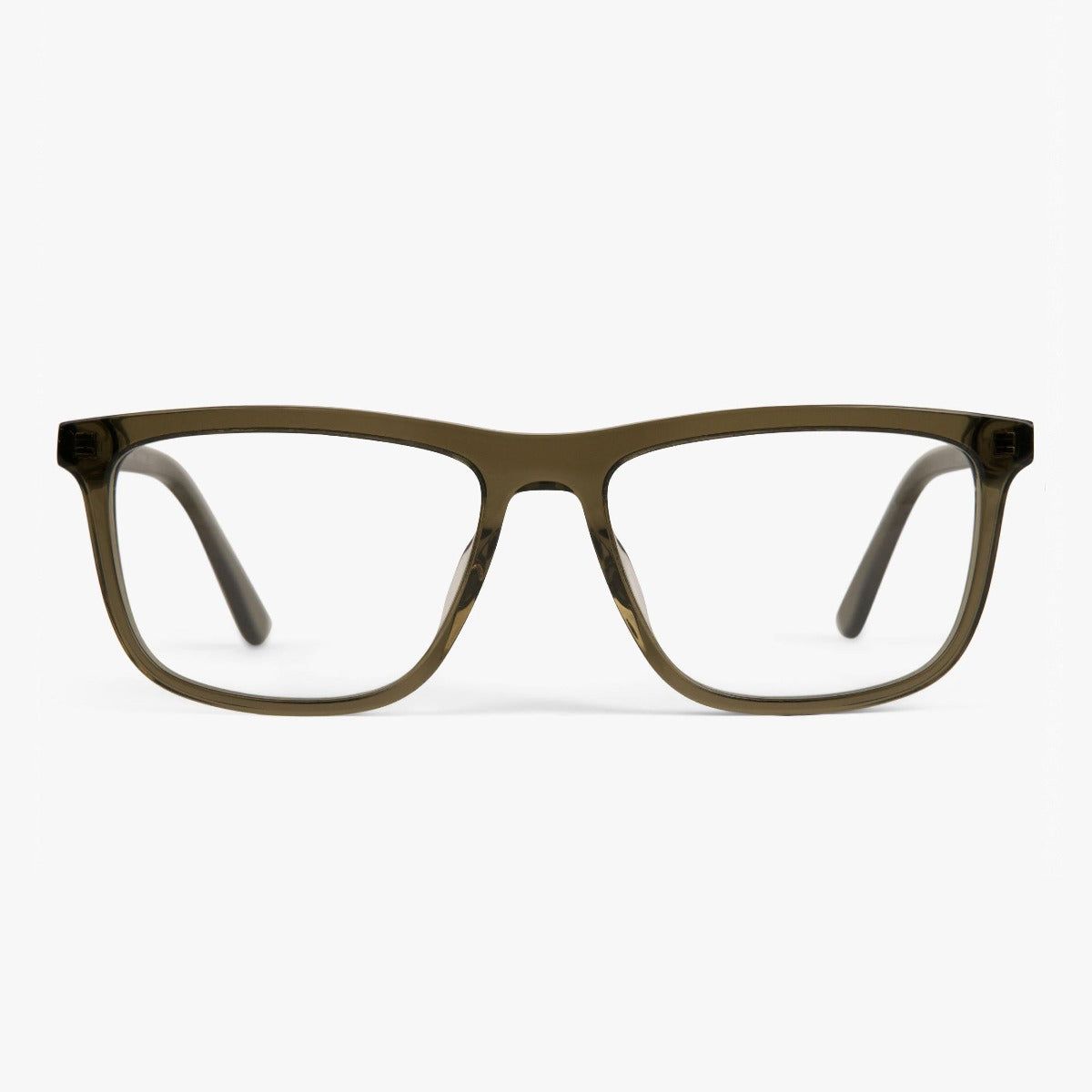 Læsebriller +1 -Women's Oslo Shiny Olive - Luxreaders