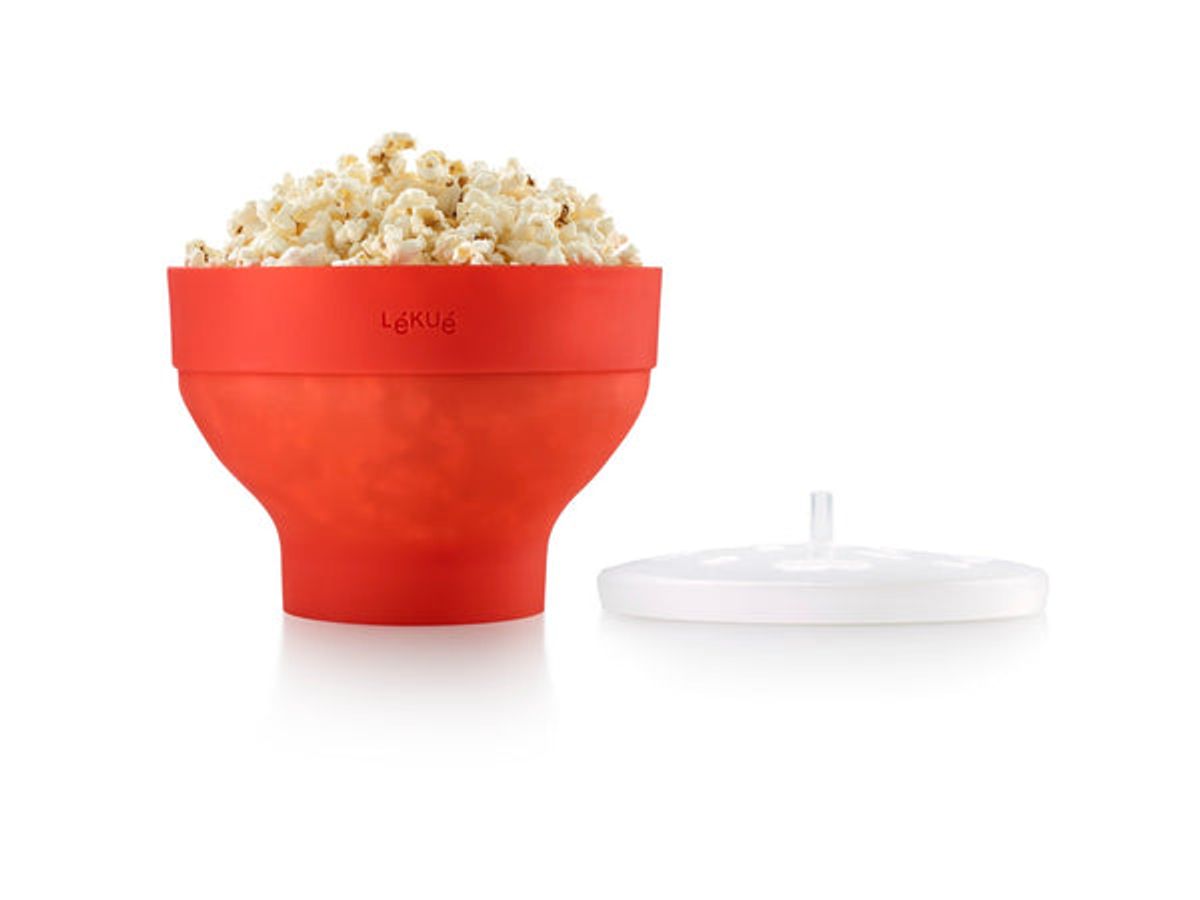 Lékué Popcorn Maker 2800 ml rød - til mikroovn