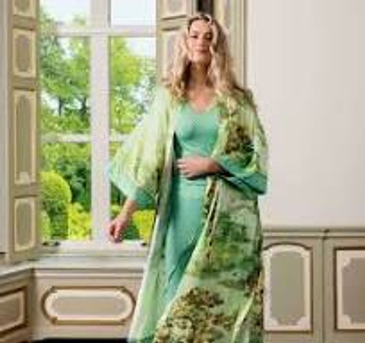 M Noelle Kimono Paradise Green