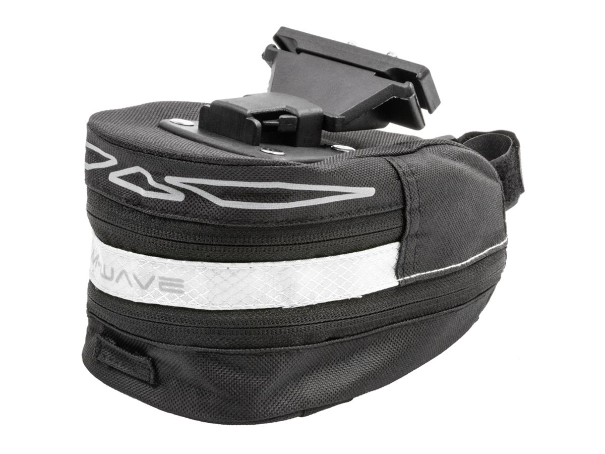 M-Wave Tilburg L - Cykeltaske til sadel - Clip On System - Hvid - Str. 2 - 3.7 liter