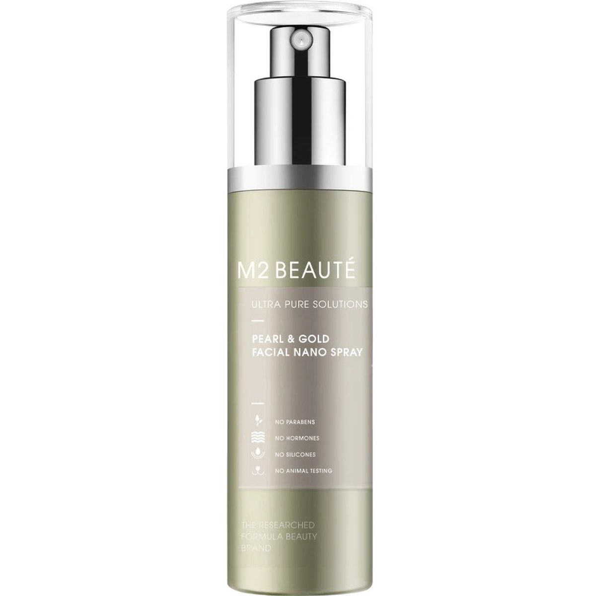 M2 Beaute Ultra Pure Solutions Pearl & Gold Facial Nano Spray 75 ml