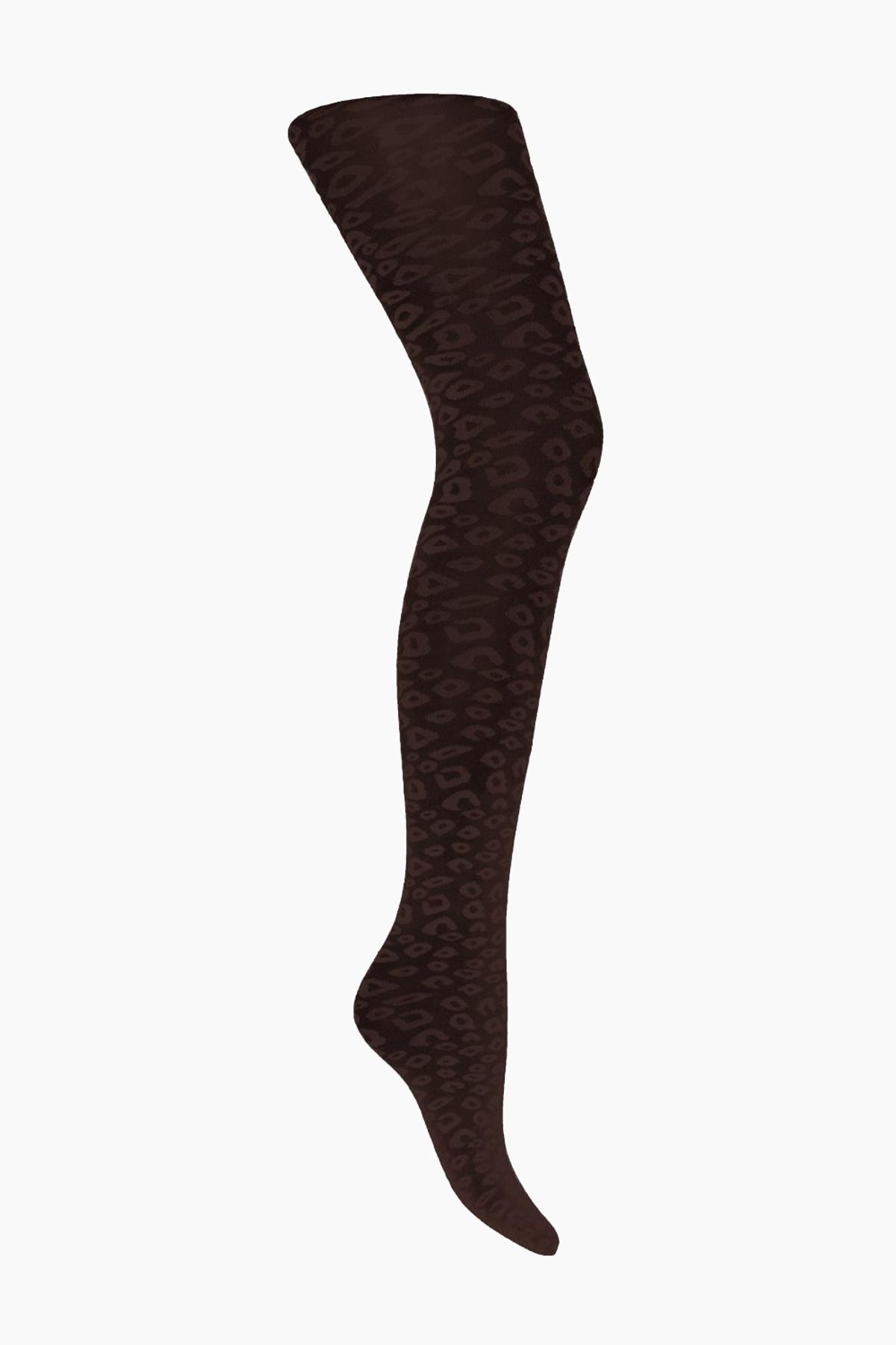 Mac Leopard Pantyhose - Chocolate - Sneaky Fox - Leopard One Size