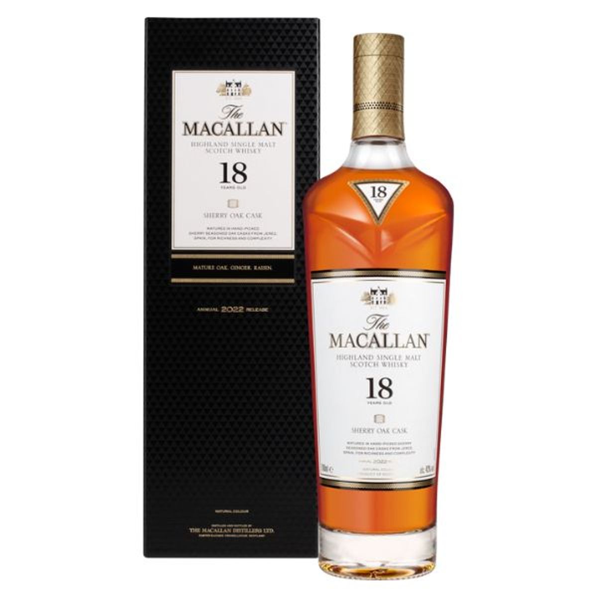 Macallan Sherry Oak 18 Yo Highland Single Malt Fl 70