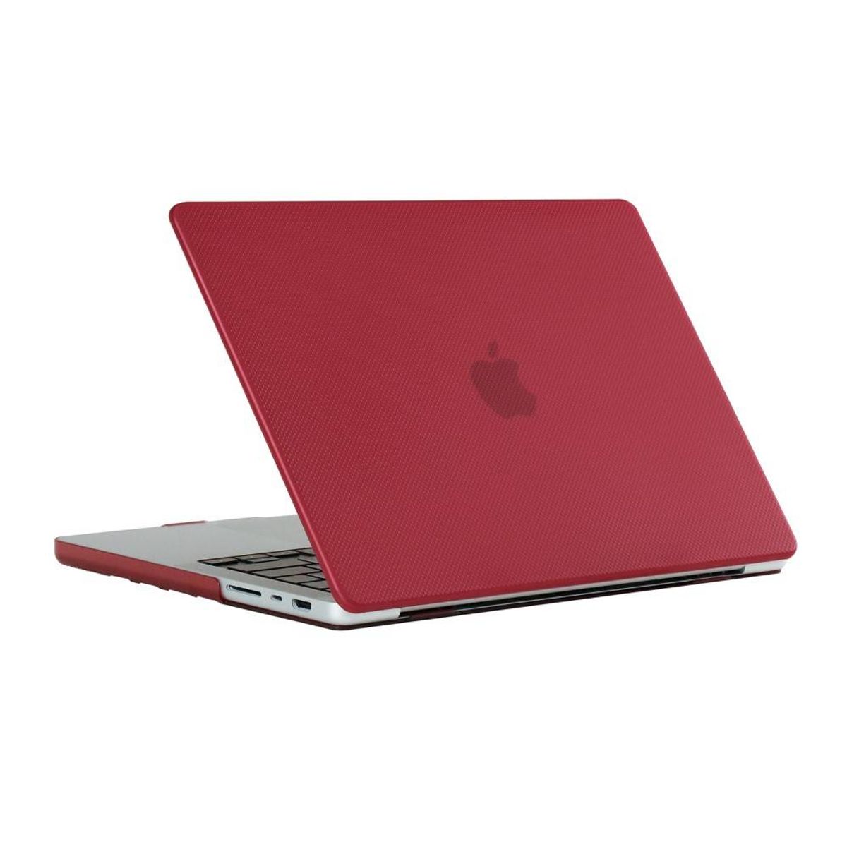 MacBook Pro 13 (2022/2020/2019/18/17/16) - DOT Hard cover front + Bagcover - Rød