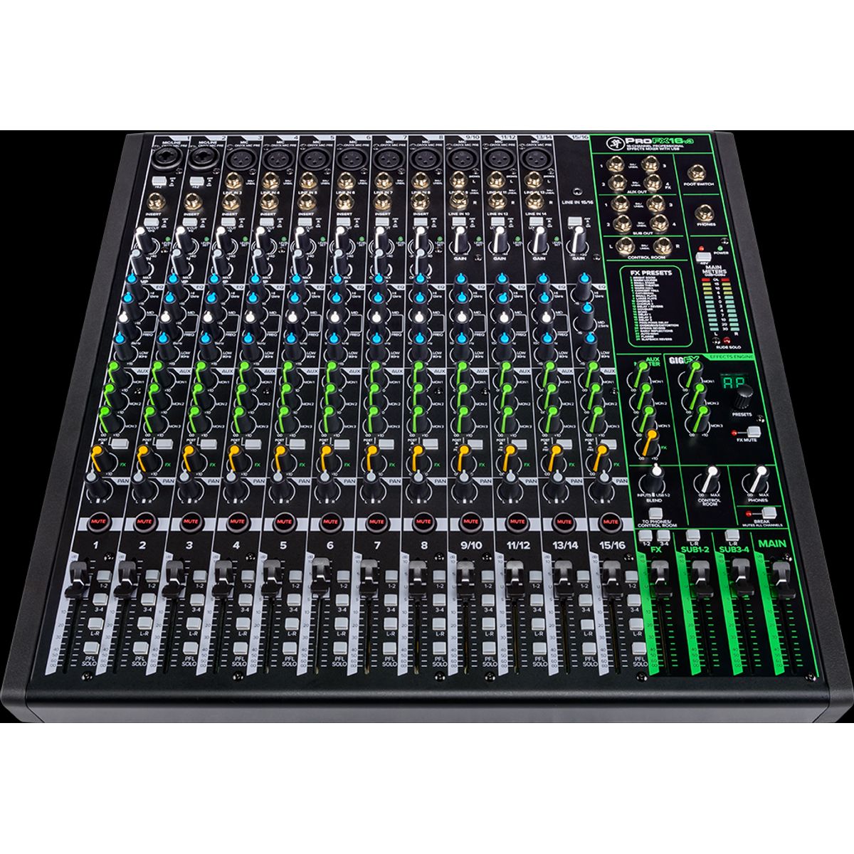 Mackie ProFX16v3 - 16 kanals mixer med FX and USB